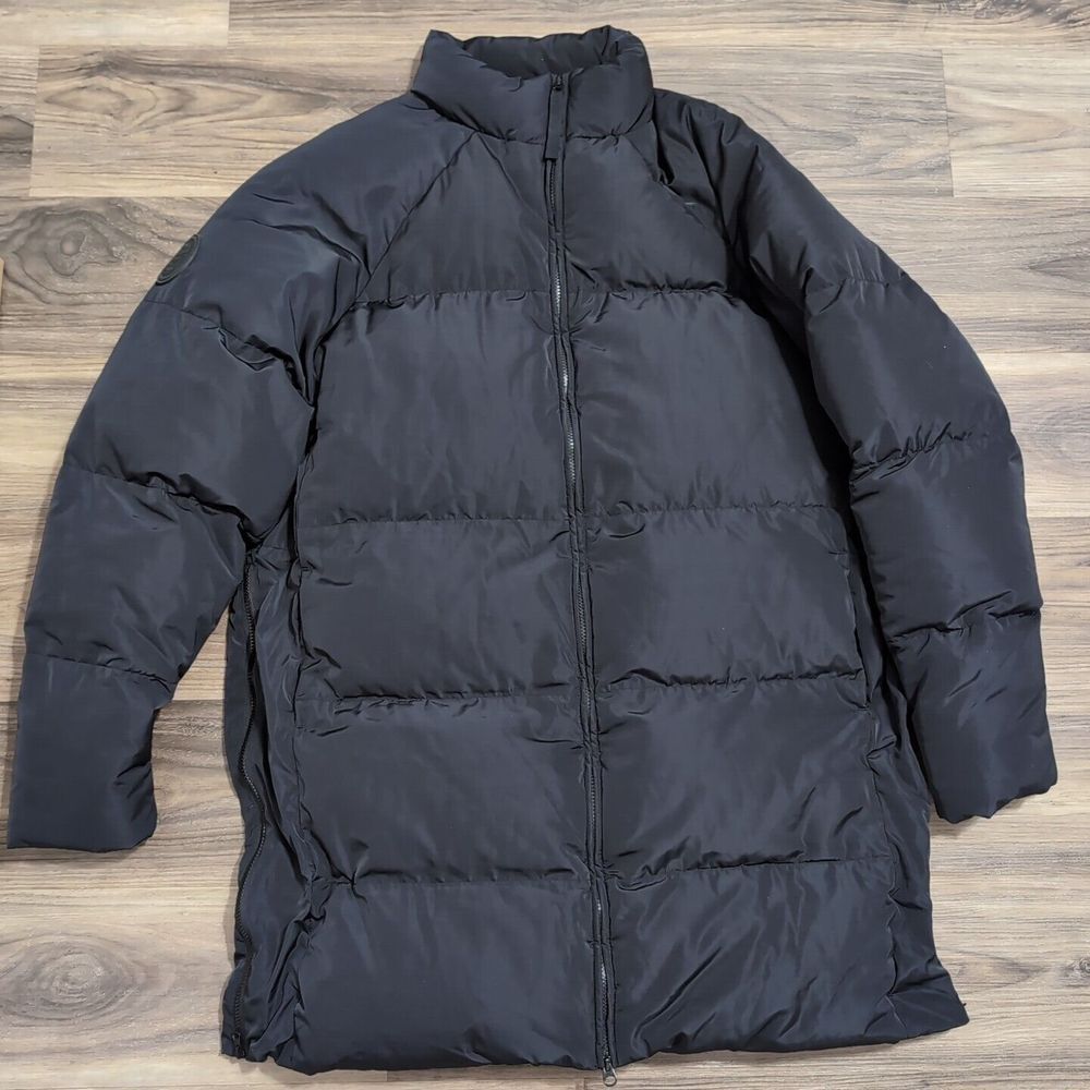 Men's 4X Fabletics Storm Puffer Coat Full Zip Zipper Sides Long